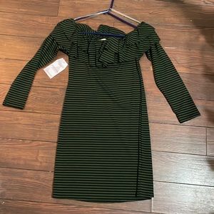 Green Striped Dress